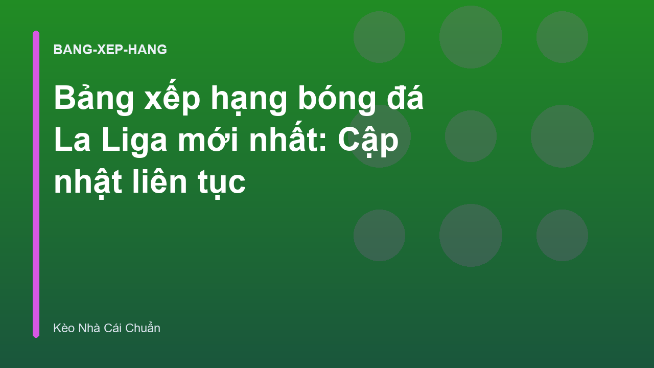 Read more about the article Bảng xếp hạng bóng đá La Liga mới nhất: Cập nhật liên tục