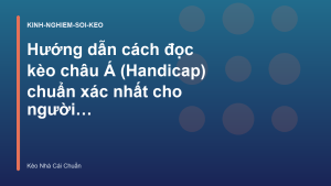 Read more about the article Hướng dẫn cách đọc kèo châu Á (Handicap) chuẩn xác nhất cho người mới